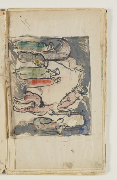 J.A. Jerichau (II), Figurkomposition, muligvis skitse til eller studie efter et af kunstnerens malerier