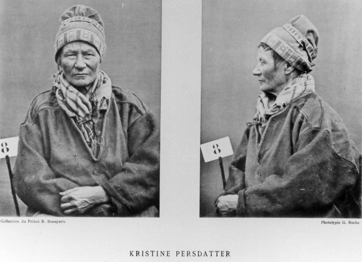 G. Roche, Roland Bonaparte sin samling. Kristina Persdotter. Inngår i Bonapartes sameportretter som nr. 8. Bonaparte