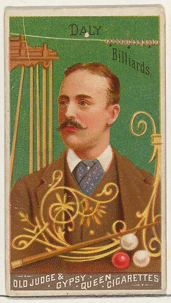 Goodwin & Company, Daly, Billiards, from the Goodwin Champion series for Old Judge and Gypsy Queen Cigarettes