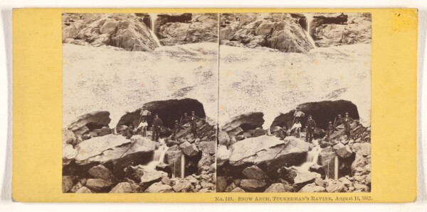 John P. Soule, Snow Arch, Tuckerman's Ravive, August 14, 1862.
