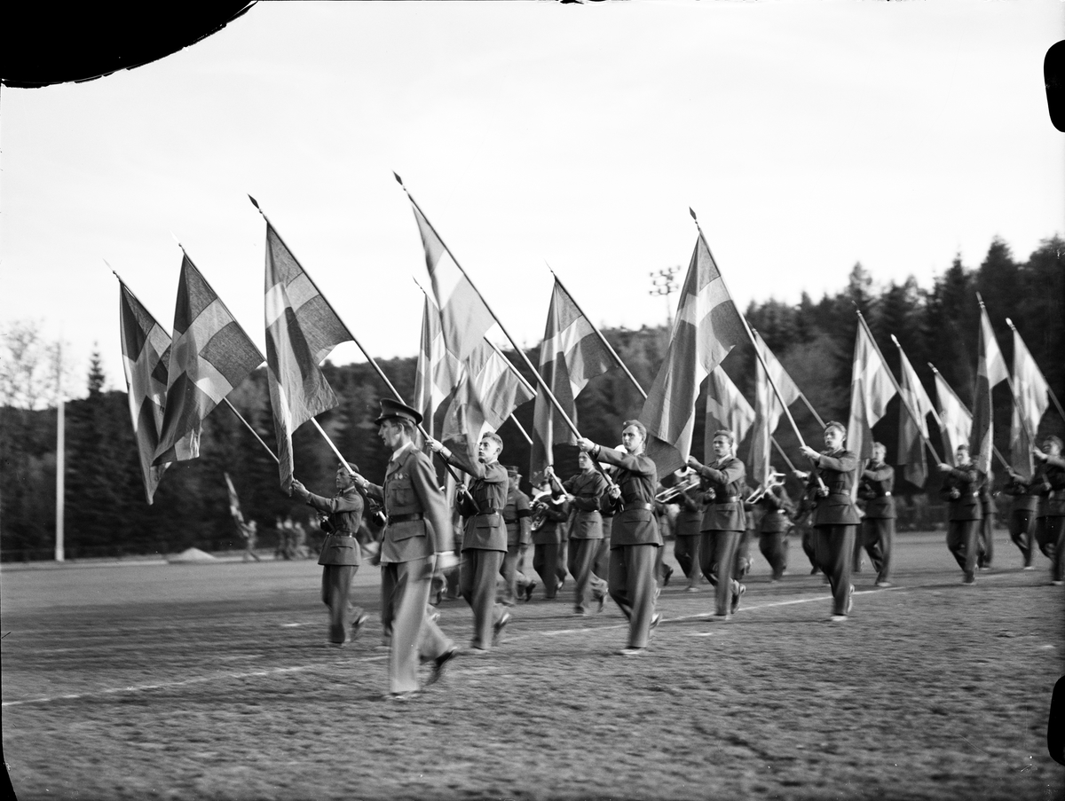 Paul Sandberg, Flag parade during the National Day celebration at the Students Sports Square