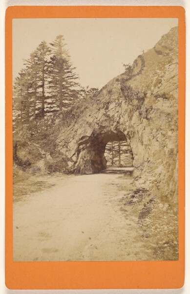 Adolphe Braun, Sites des Voges. Tunnel de la Roche du Diable, route de la Schlucht.