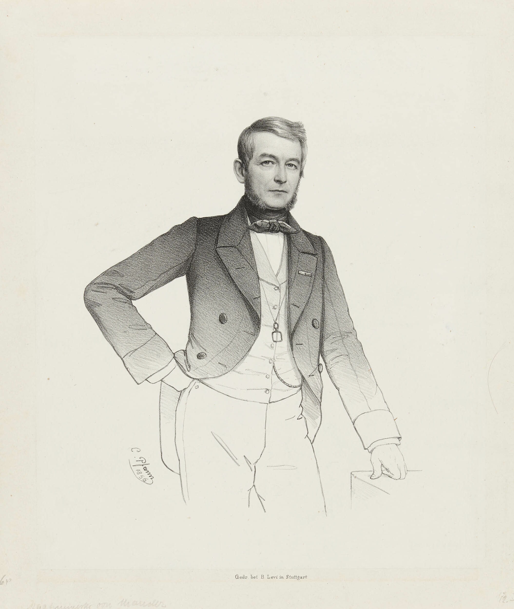 Christian Sigmund Pfann, Bildnis Freiherr Eugen von Maucler