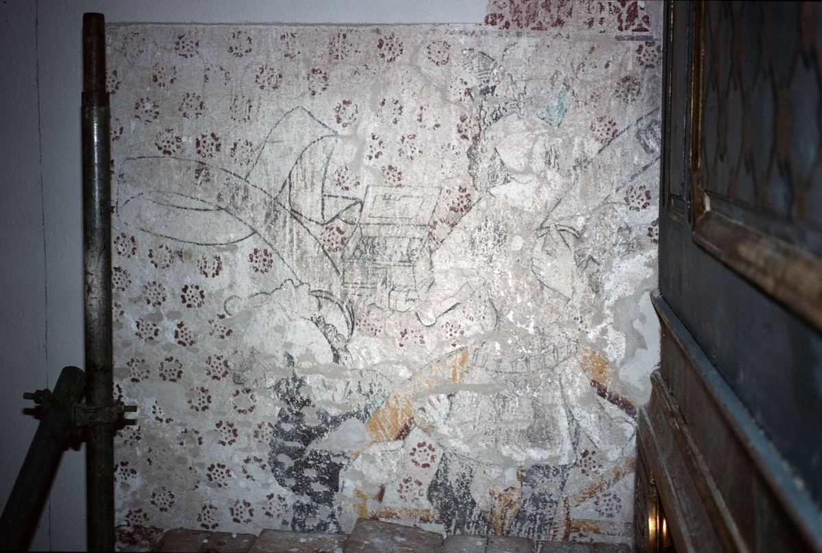 Rune Hammarling, Kalkmålning i Skuttunge kyrka, Skuttunge socken, Uppland 1988