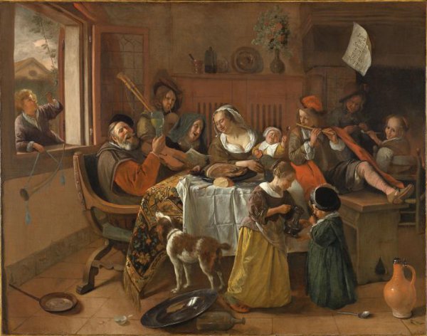 Jan Havicksz. Steen, Het vrolijke huisgezin