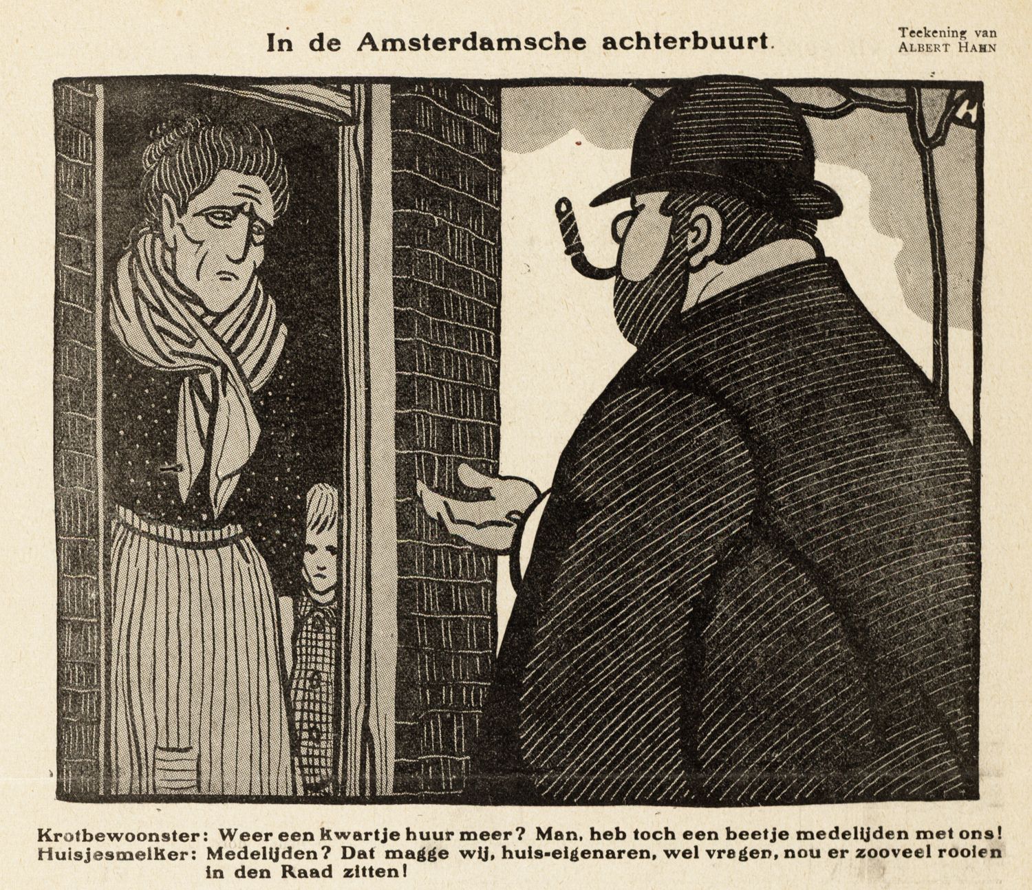 Hahn, Albert,draughtsman., In de Amsterdamsche achterbuurt