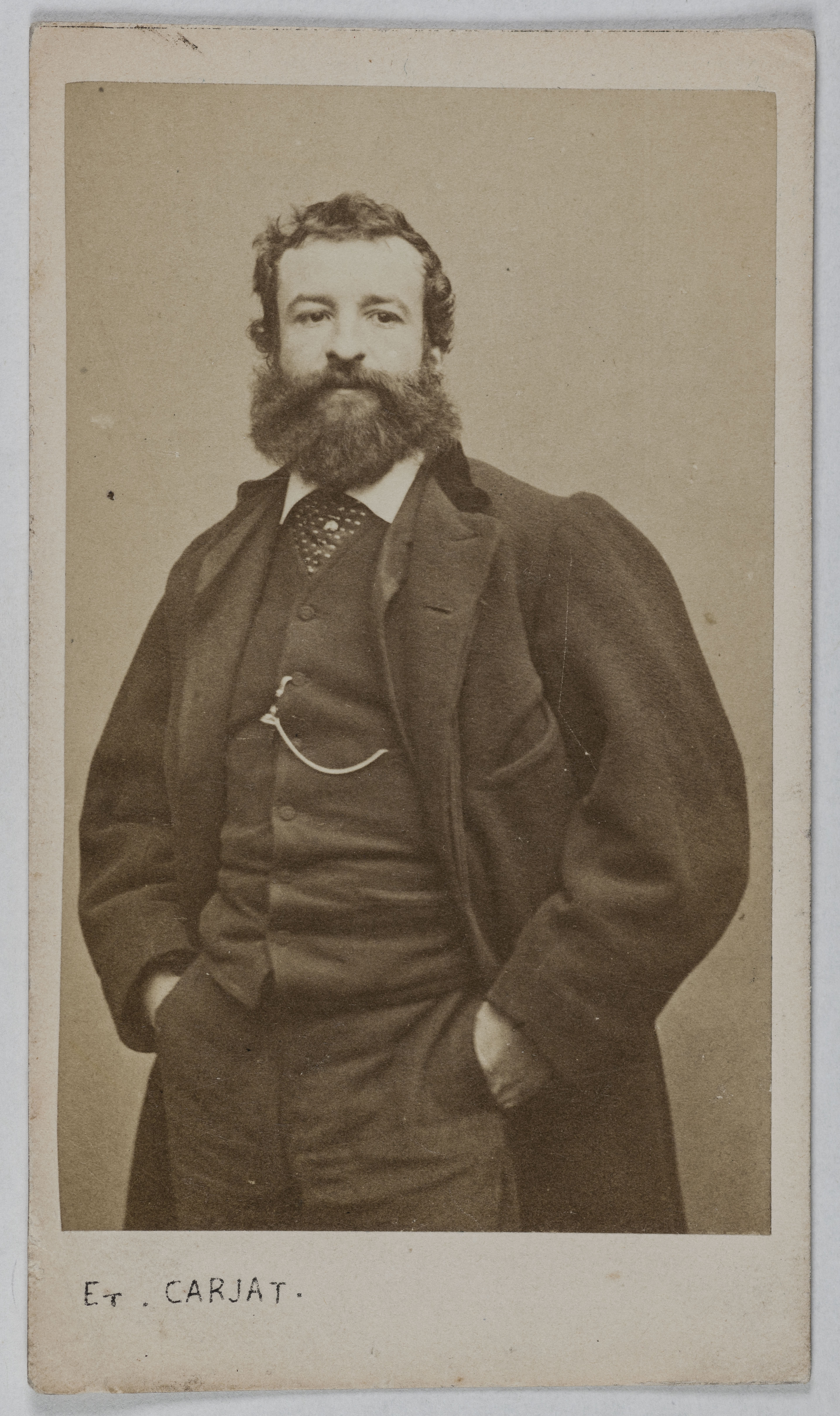 Carjat & Cie, Portrait de Wilfrid de Fonvielle (1824-1914), (publiciste, savant, aéronaute)