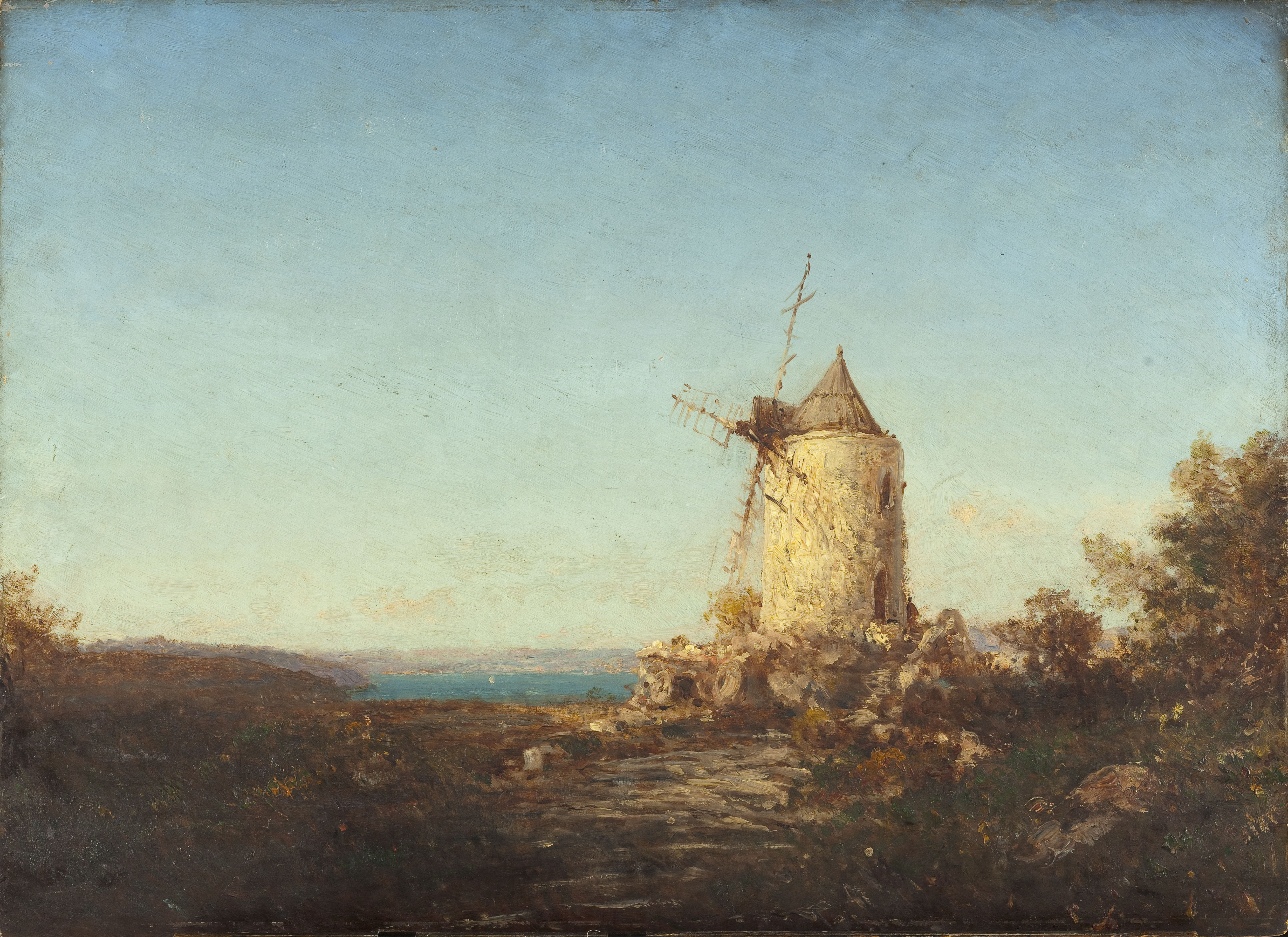 Félix Ziem, Moulin de Saint-Mitre, près de Martigues