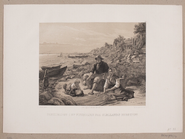 Adolph Kittendorff, Familielivet i et fiskerleje på Sjællands nordkyst
