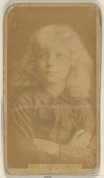 Allen & Ginter, Wallie Eddinger, from the Actors and Actresses series (N45, Type 8) for Virginia Brights Cigarettes
