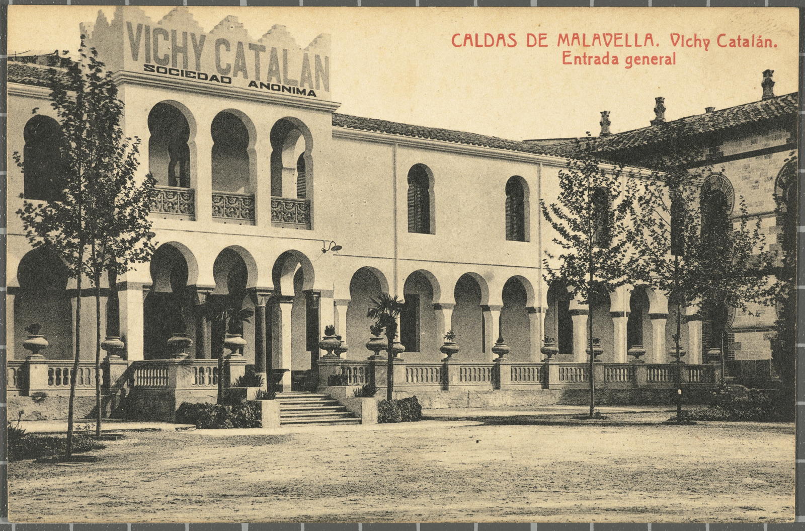 Josep Thomas Bigas, CALDAS DE MALAVELLA. Vichy Catalán. General entrance