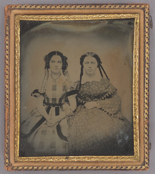 Unknown, [Portrait of Two Seated Women]