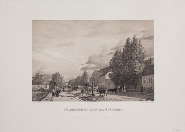 Adolph Kittendorff, En sommermorgen på Østerbro
