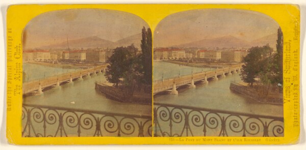William England, Le Pont du Mont Blanc et L'Ile Rousseau. Geneve.