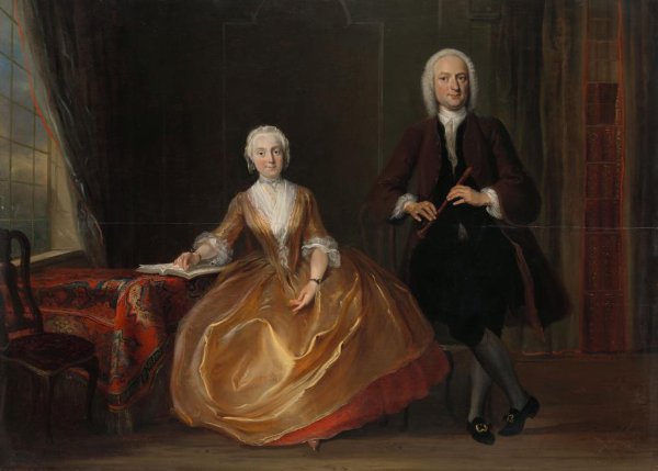 Cornelis Troost, A Couple Making Music