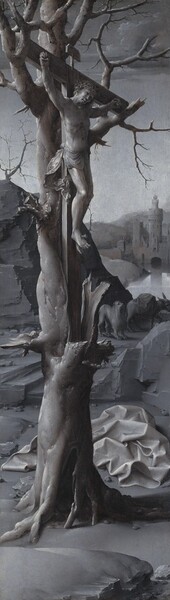 Jan Gossaert, Saint Jerome Penitent [left panel]