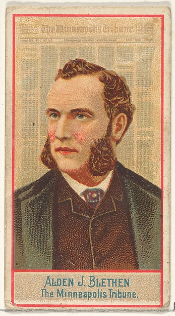 Allen & Ginter, Alden J. Blethen, The Minneapolis Tribune, from the American Editors series (N1) for Allen & Ginter Cigarettes Brands