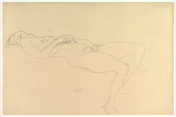 Gustav Klimt, Reclining Nude