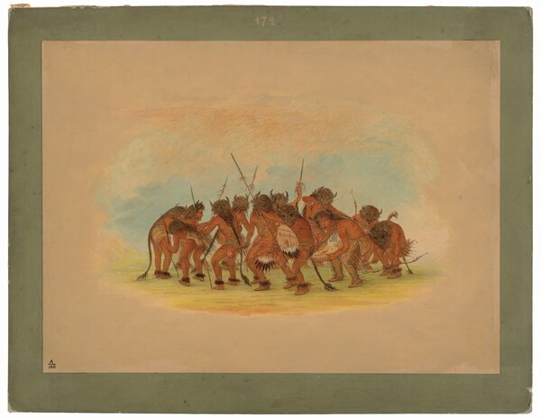 George Catlin, Buffalo Dance - Mandan