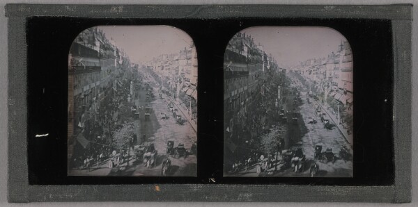 Unknown, [Procession of Queen Victoria Down the Boulevard des Italiens, Paris]