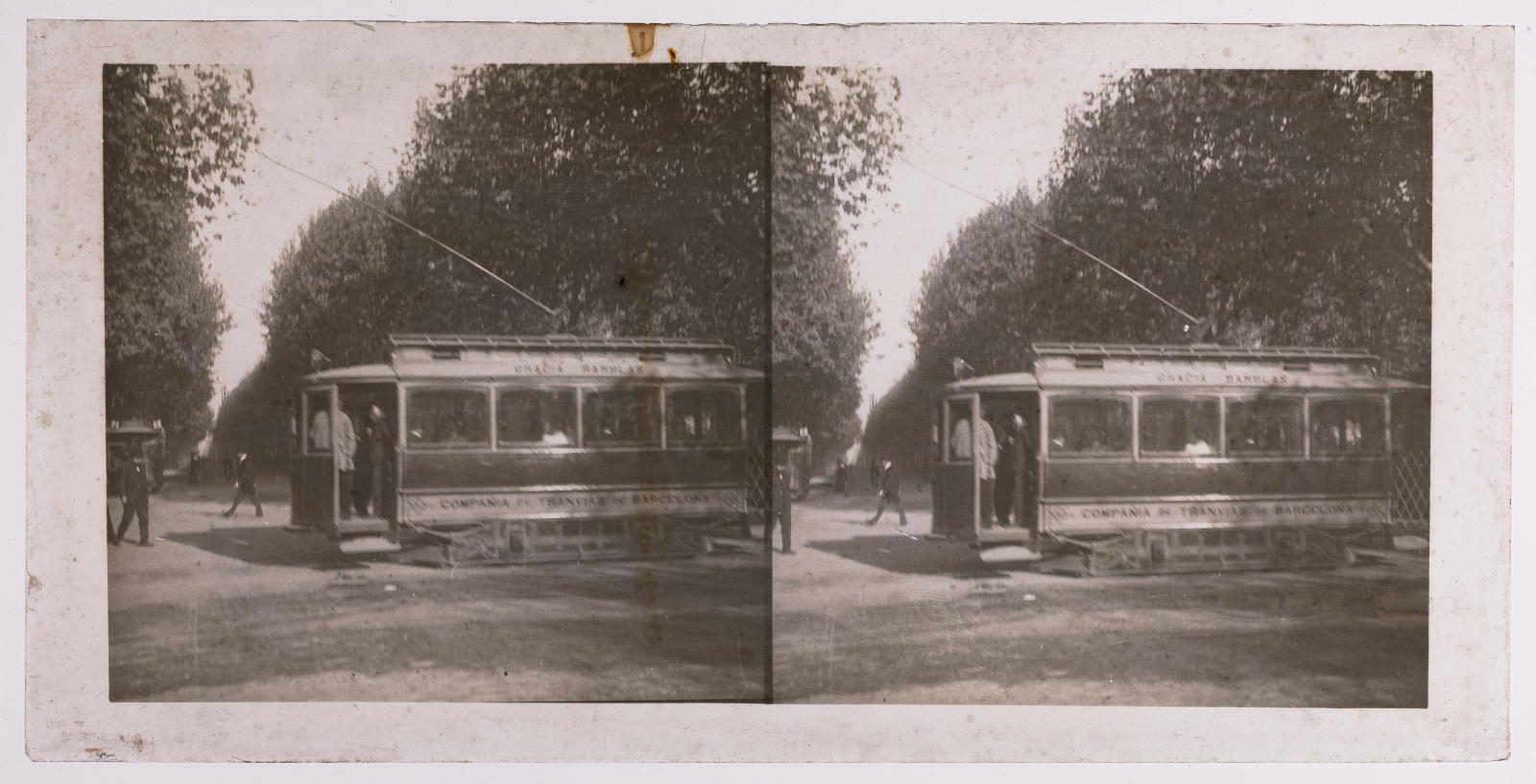 Desconegut, [Vagó de tramvia de Barcelona]
