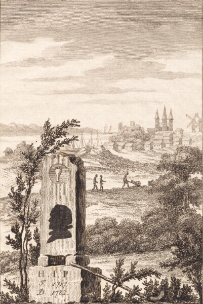 J.F. Clemens, Mindestøtte for Hans Jakob Paludan. Titelblad til "Beskrivelse over Staden Kalundborg"