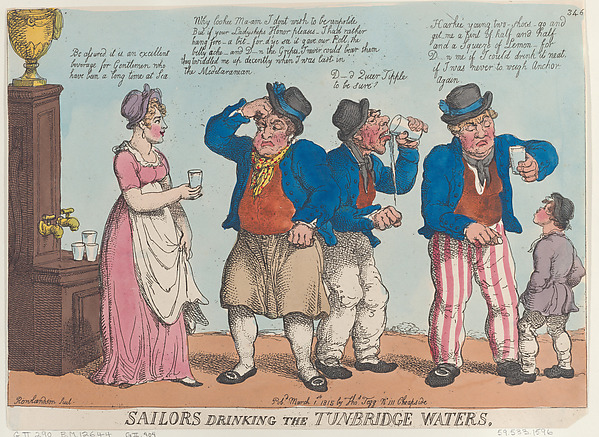 Thomas Rowlandson, Sailors Drinking the Tunbridge Waters
