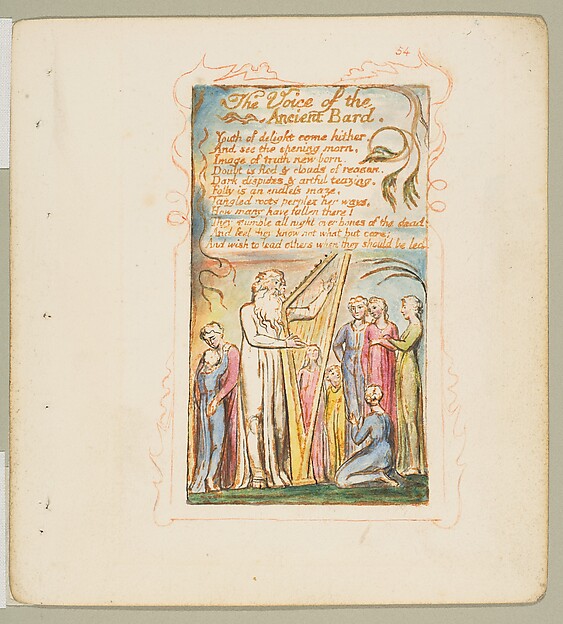 William Blake, Songs of Experience: The Voice of the Ancient Bard