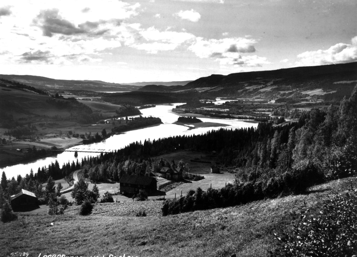 Anders Beer Wilse, Oversiktsbilde, Lågen, Lågendalen