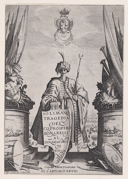 Jacques Callot, Frontispiece, from "Soliman"