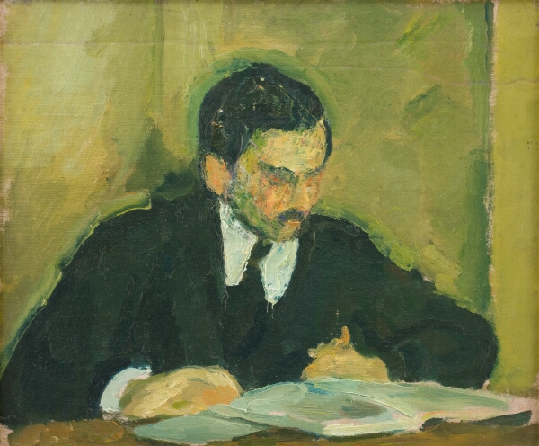 Harald Giersing, Maleren Ernst Goldschmidt læsende