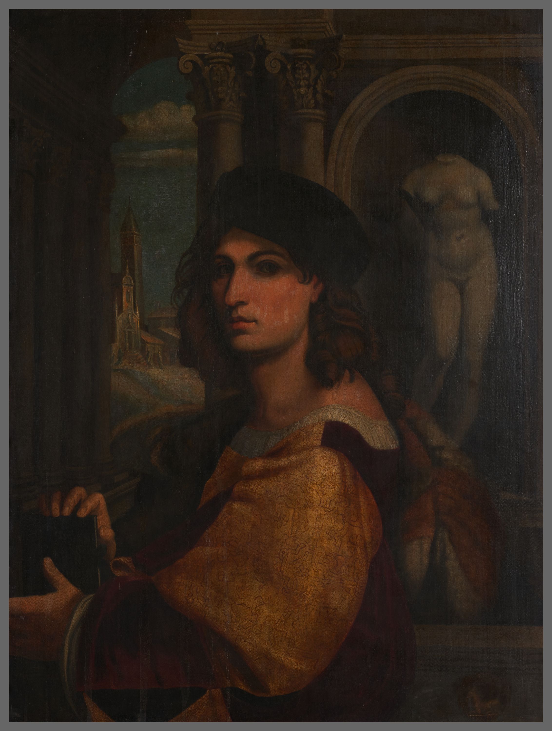 Anonyme, Portrait de l'artiste, copie d'après l'autoportrait de Domenico Capriolo