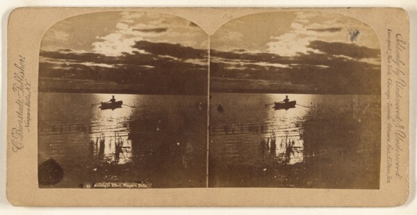 Charles Bierstadt, Moonlight Effect, Niagara Falls.