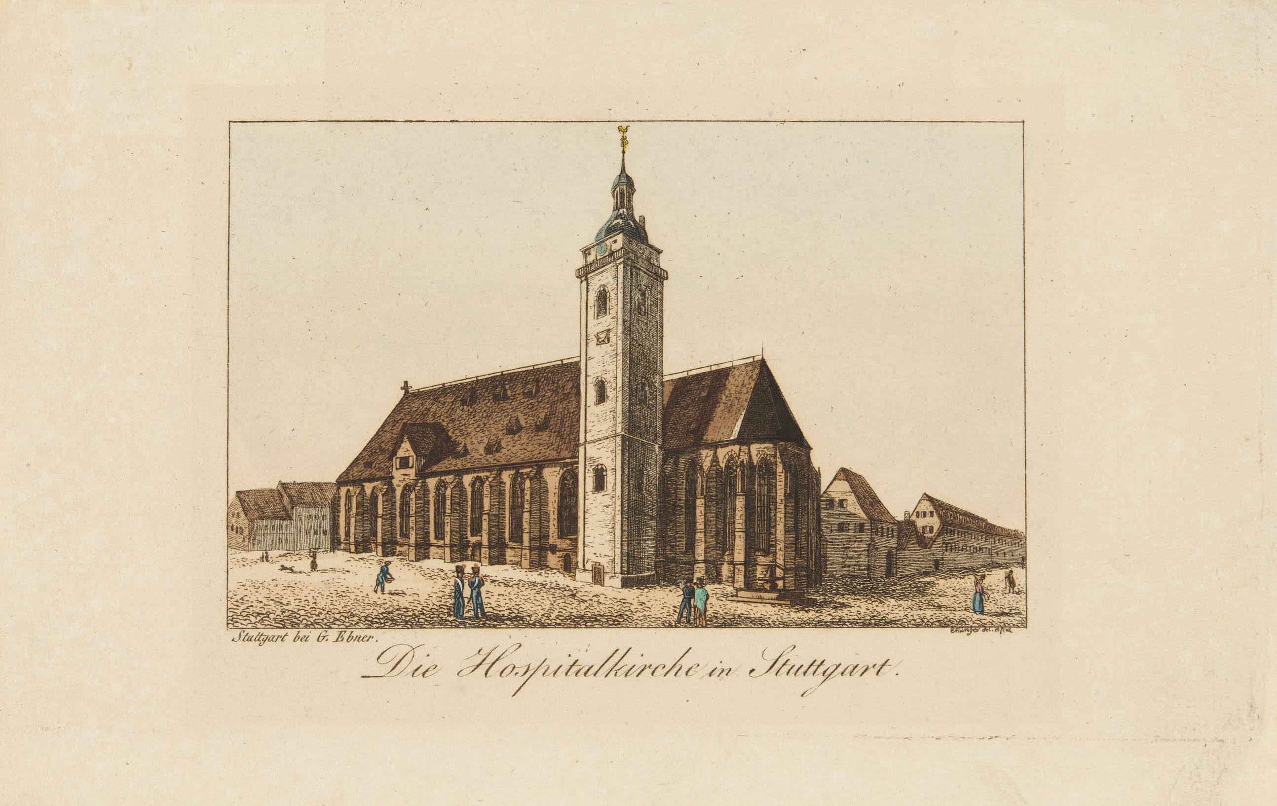 Eberhard Emminger, Die Hospitalkirche in Stuttgart