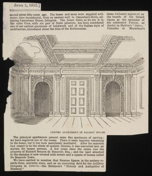 Unknown, Carved Apartment in Balmes' House