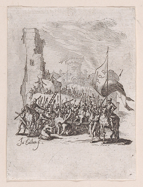 Jacques Callot, Le Portement de Croix (Jesus Carrying the Cross), from "La Petite Passion" (The Little Passion)