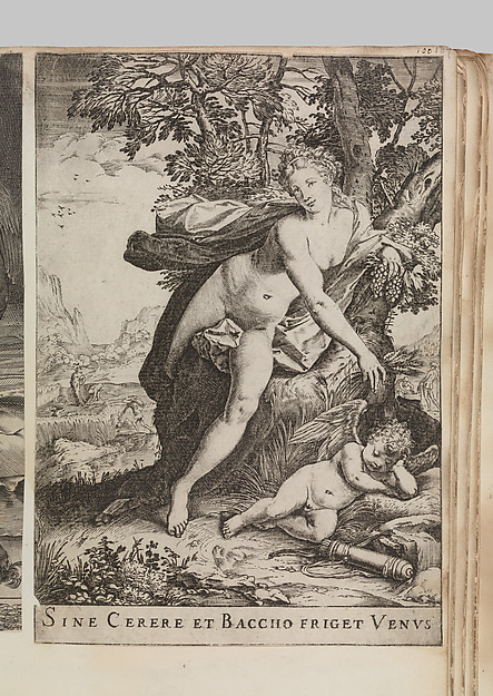 Agostino Carracci, Sine Cerere et Baccho Friget Venus