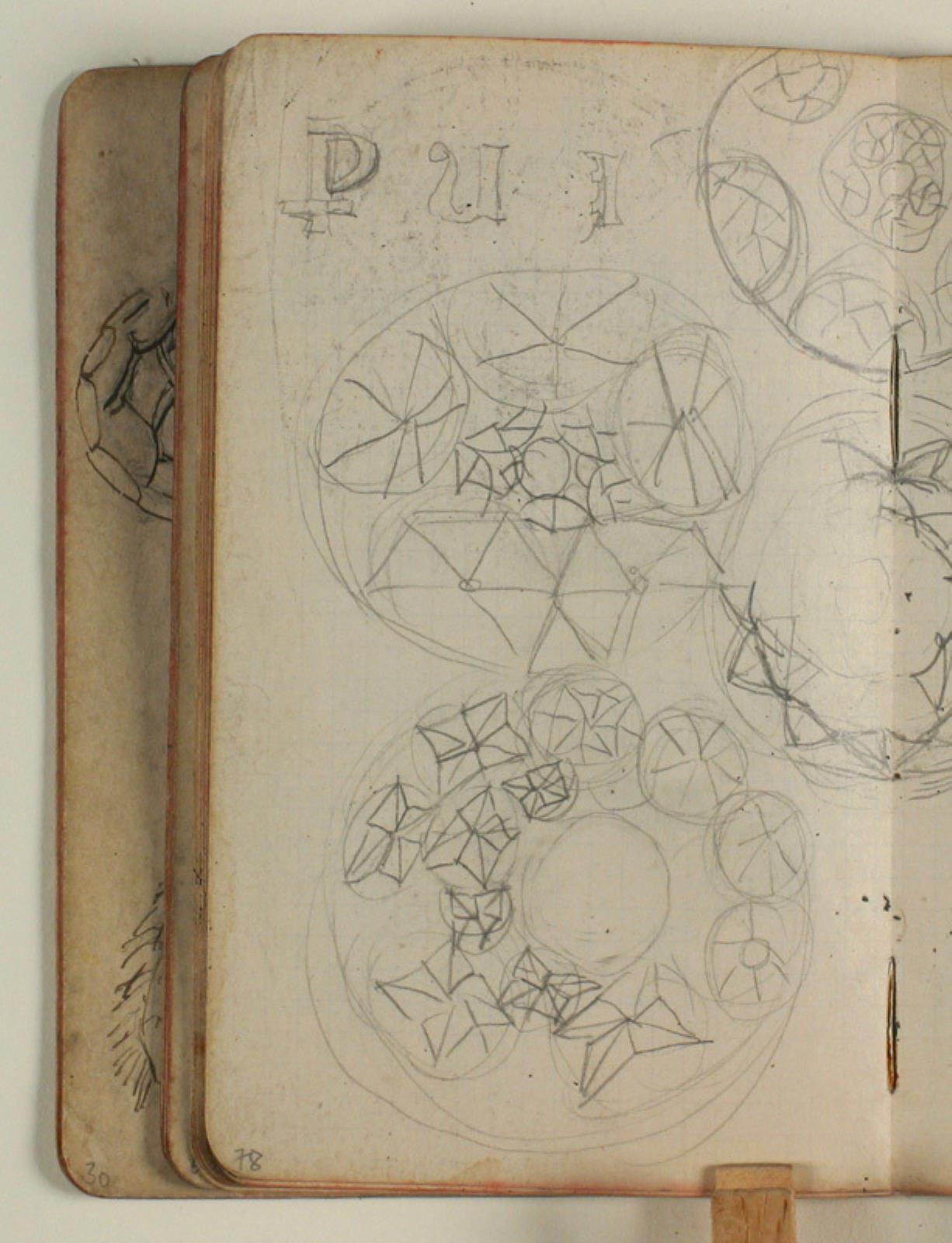 Niels Larsen Stevns, Studier af cirkulære ornamenter