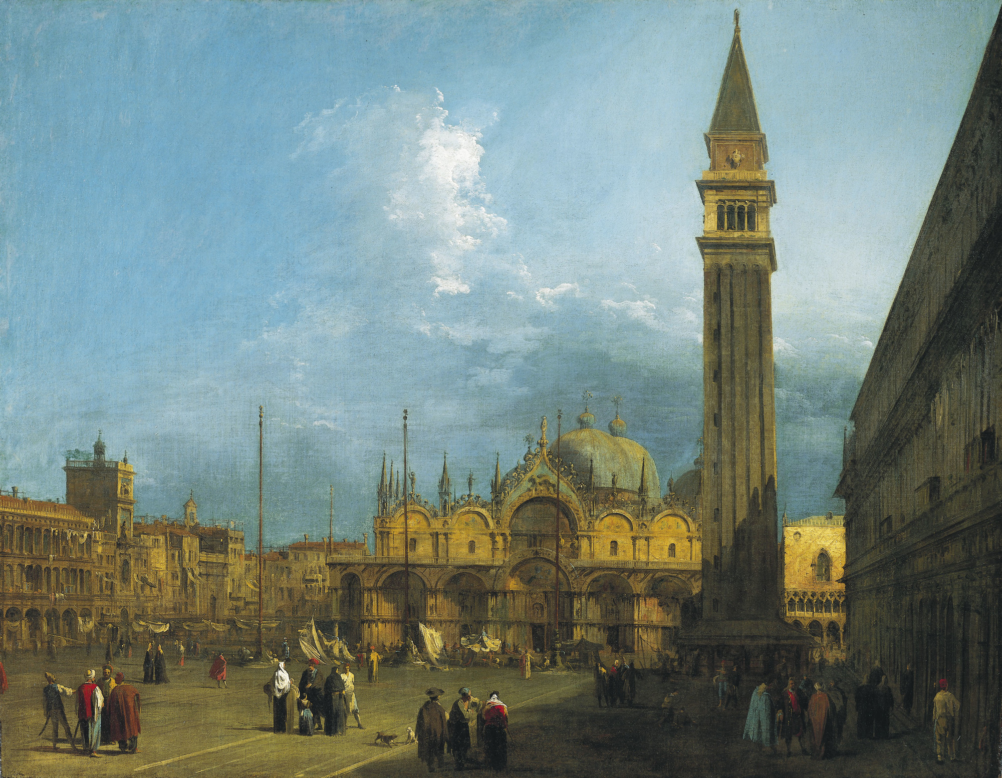 Canaletto, Venice: Piazza San Marco with the Basilica and Campanile