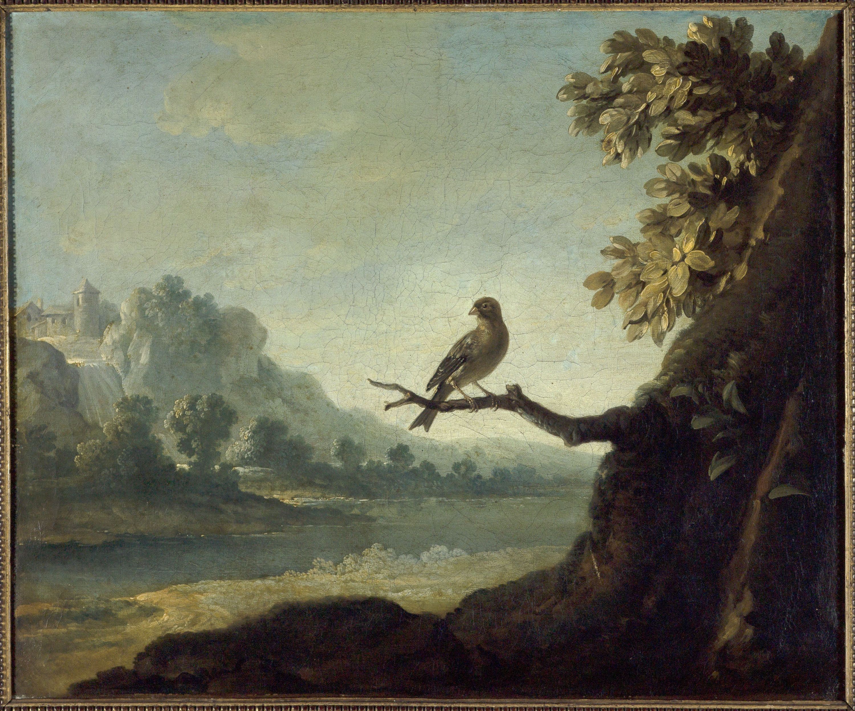 Jean-Baptiste Oudry, Paysage avec un oiseau
