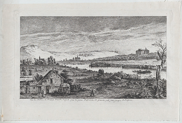 Jean Jacques de Boissieu, View of the Madrid Castle, near Paris