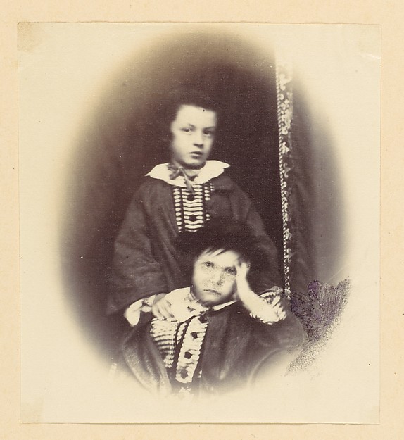 Alfred Capel Cure, [Vignetted portrait of two children]