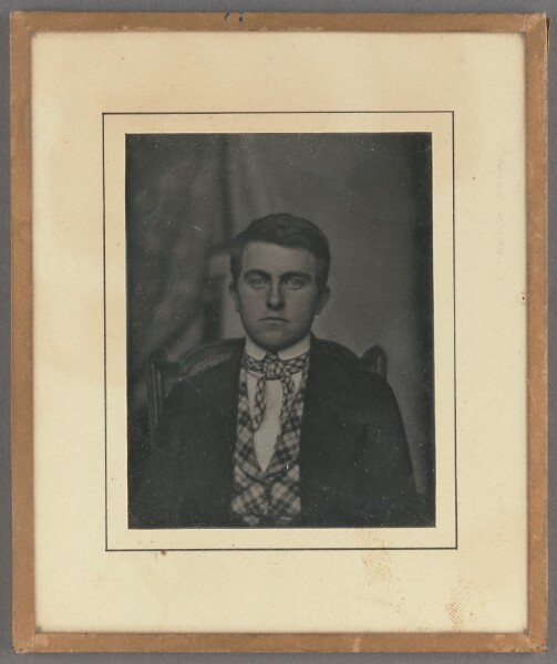 Unknown, [Portrait of a young man wearing a string tie]