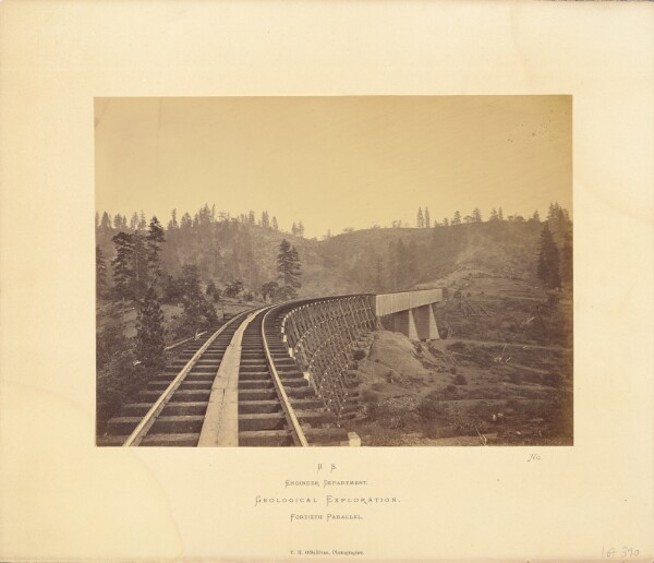 Timothy H. O'Sullivan, Long Ravine Bridge on the Central Pacific Railroad