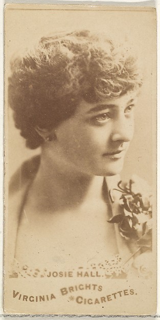 Allen & Ginter, Josie Hall, from the Actors and Actresses series (N45, Type 1) for Virginia Brights Cigarettes