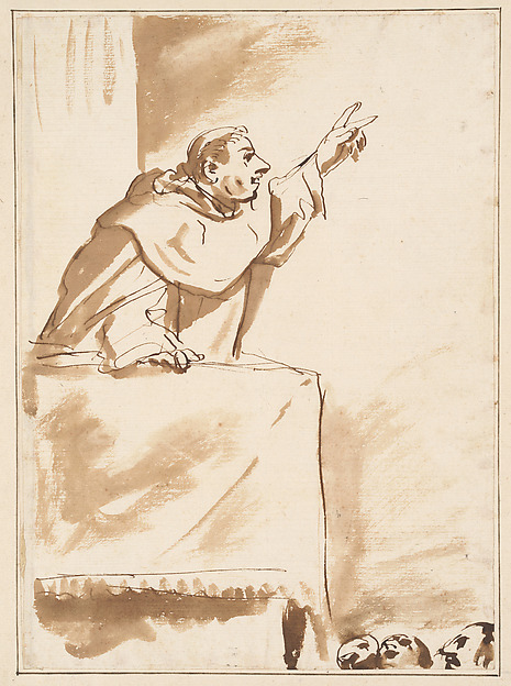 Giuseppe Maria Crespi, A Monk Preaching