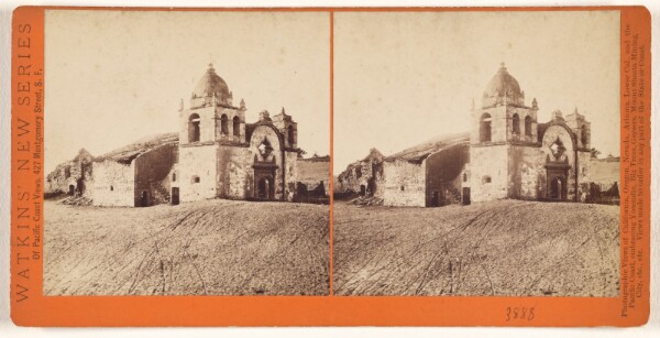 Carleton Watkins, [Long view of Carmel Mission]