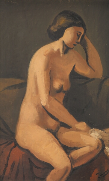 André Derain, Femme nue au coussin rouge