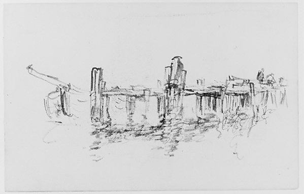 Henry Ward Ranger, Dock Study (from Sketchbook)