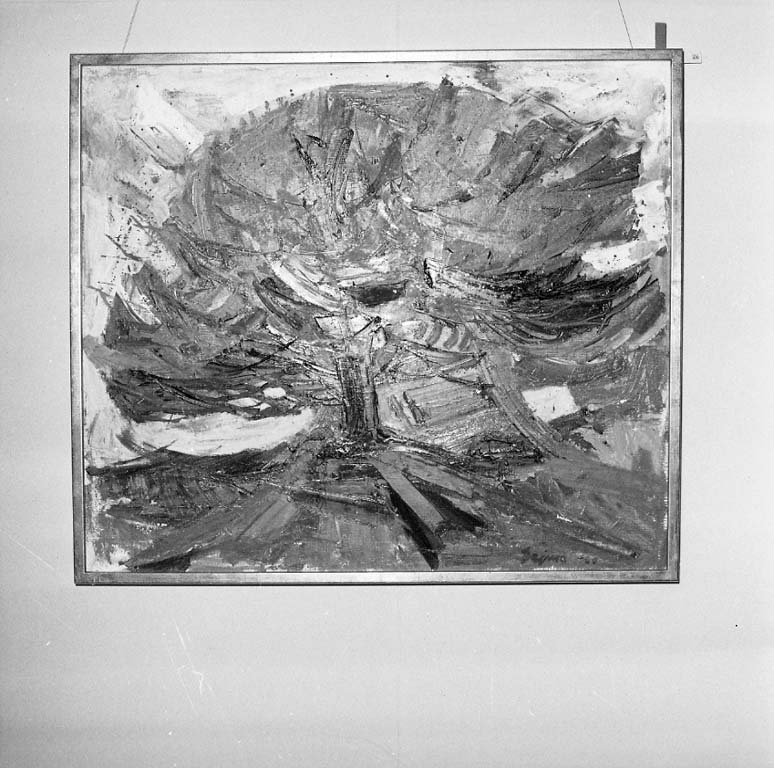 Arne Andersson, Painting by Kurt Dejmo signed 1960. Gallery Uddevalla